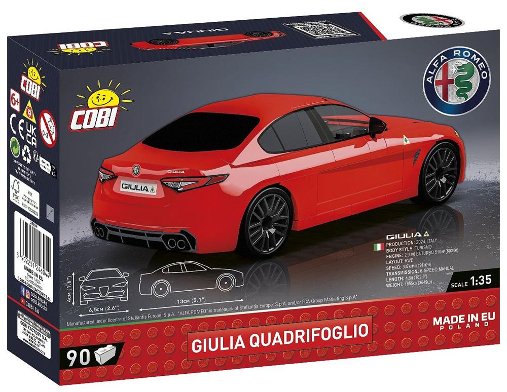 COBI CARS ALFA ROMEO GIULIA QUADRIFOGLIO 24604