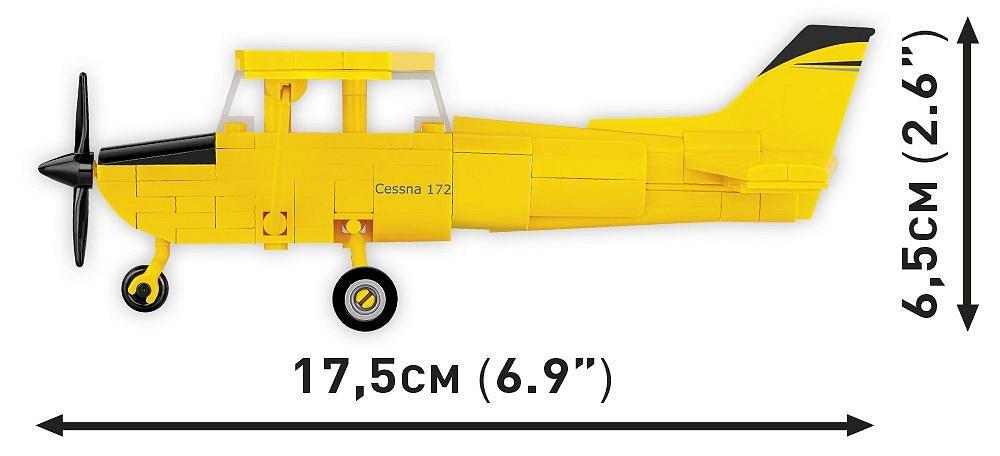 COBI HISTORICAL COLLECTION WWII CESSNA 172 SKYHAWK-YELLOW 26621