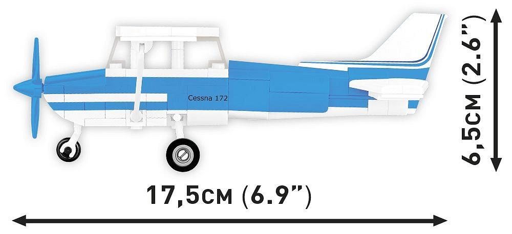 COBI HISTORICAL COLLECTION WWII CESSNA 172 SKYHAWK-WHITE-BLUE 26622