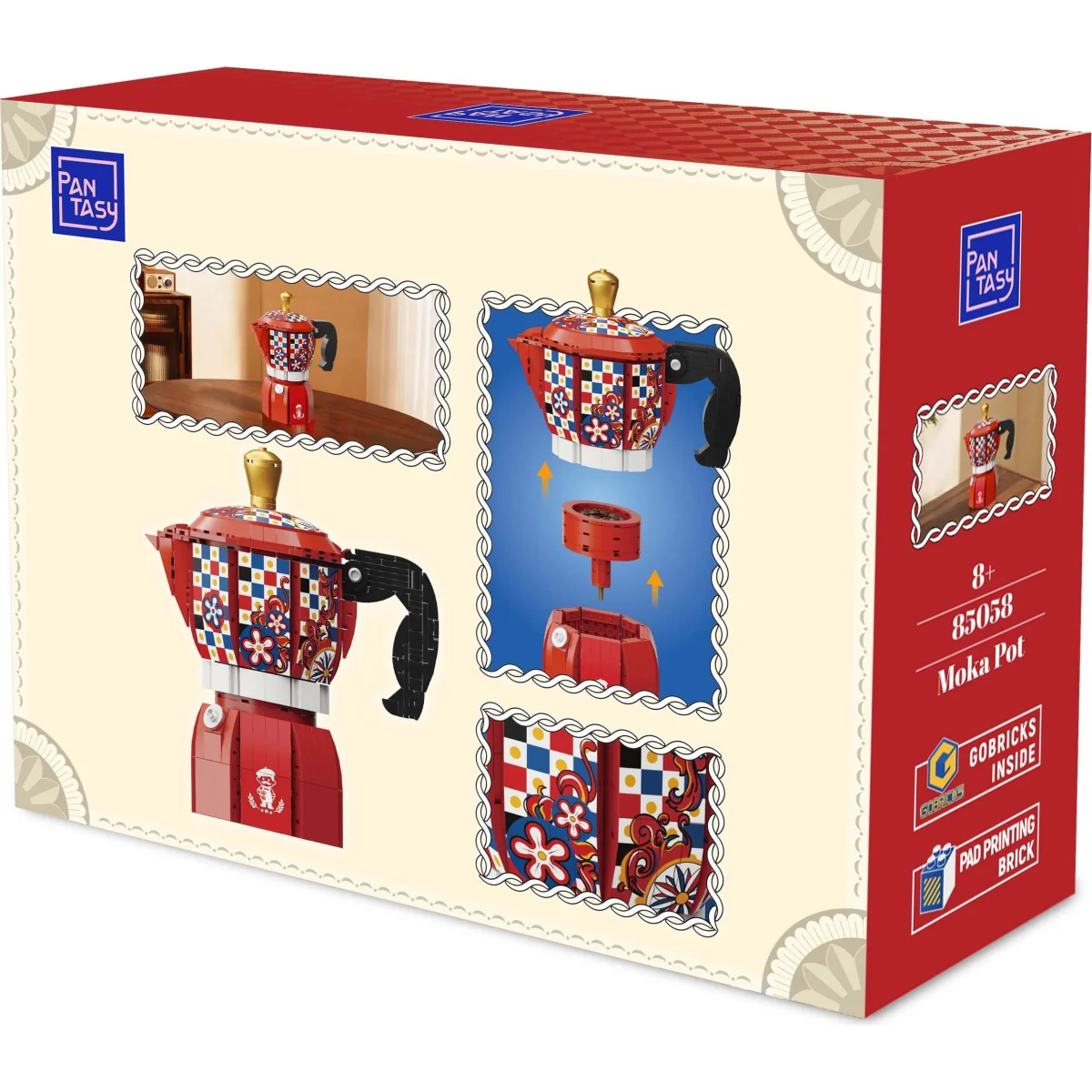 PANTASY SET DI MATTONCINI RETRÒ - LA MOKA DEL CAFFÈ PAN85058