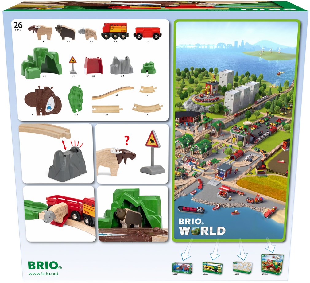 BRIO SET FERROVIARIO CON ANIMALI NORDICI 33988