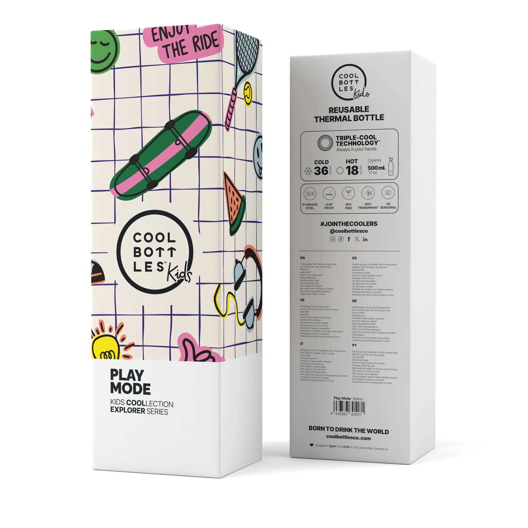 BOTTIGLIA TERMICA PLAY MODE 500ML 01891