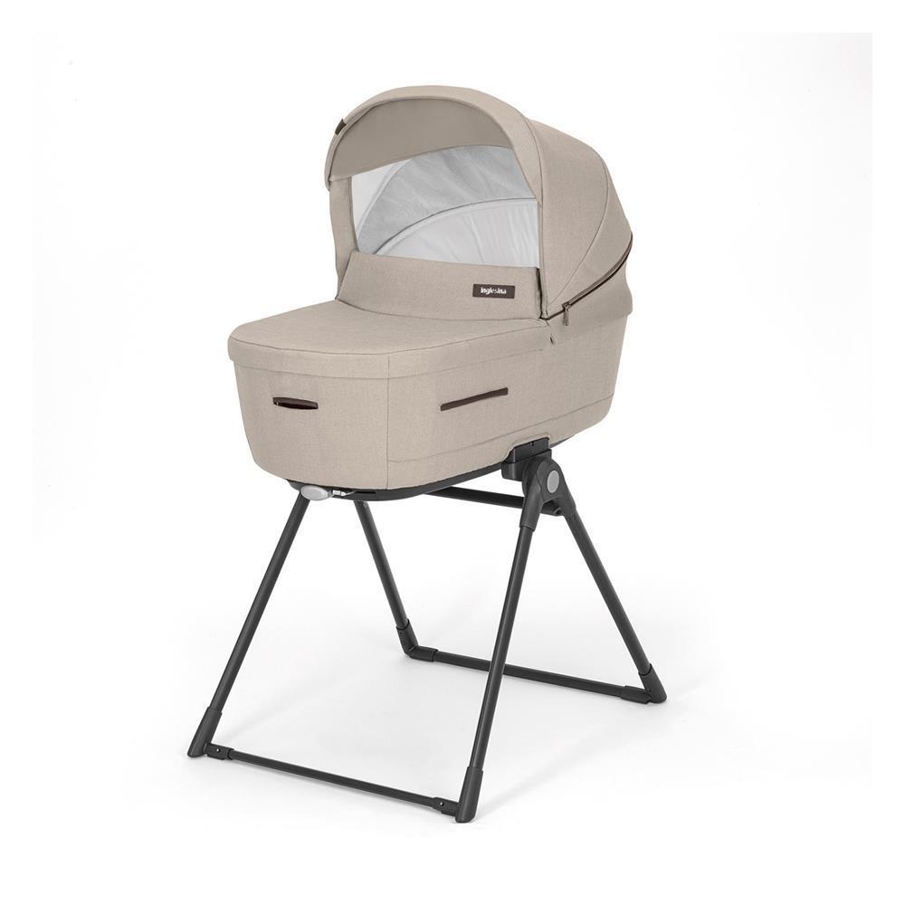 INGLESINA TRIO SYSTEM QUATTRO APTICA PASHMINA BEIGE CON TELAIO PALLADIO BLACK E SEGG. DARWIN INFANT RECLINE KA62R0PSB