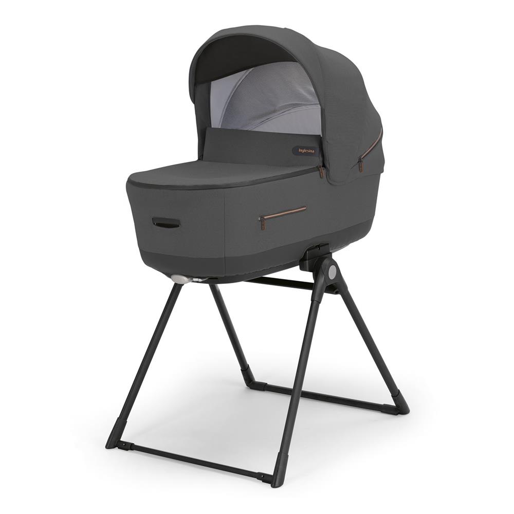 INGLESINA TRIO SYSTEM QUATTRO APTICA XT MAGNET GREY CON TELAIO NERO E SEGG. DARWIN INFANT RECLINE KA72R0MGG