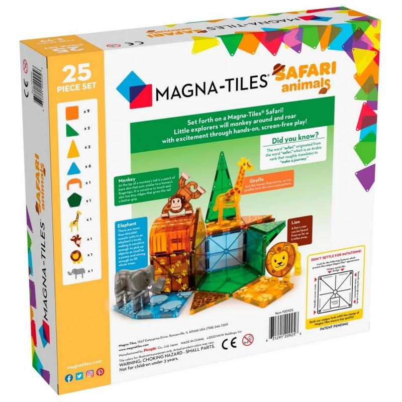 MAGNA-TILES SAFARI ANIMALS - 25 ELEMENTI 20925