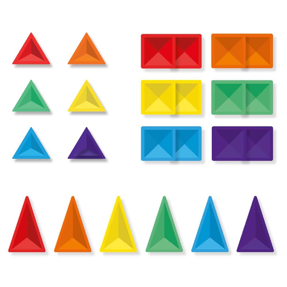 CONNETIX PANNELLI MAGNETICI RAINBOW MINI PACK 24 PZ