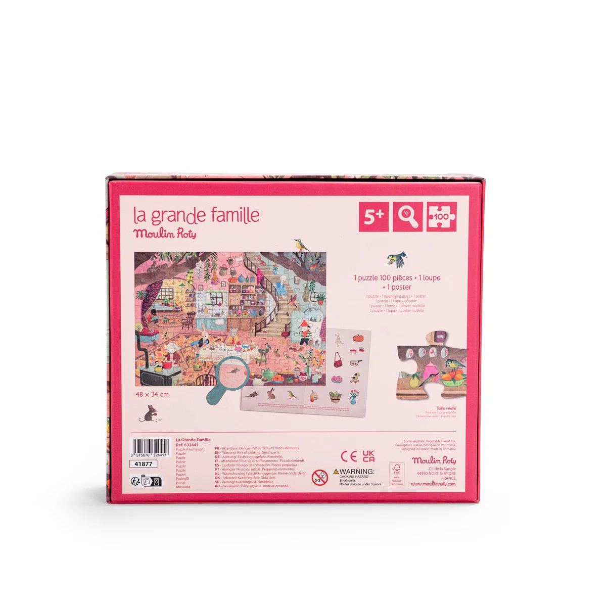 MOULIN ROTY PUZZLE IN CASA (100 PEZZI) LA GRANDE FAMILLE 632441