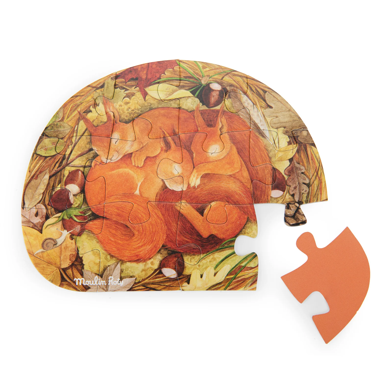 MOULIN ROTY 4 MINI PUZZLE GLI ANIMALI DEL GIARDINO LE JARDIN DU MOULIN 712449