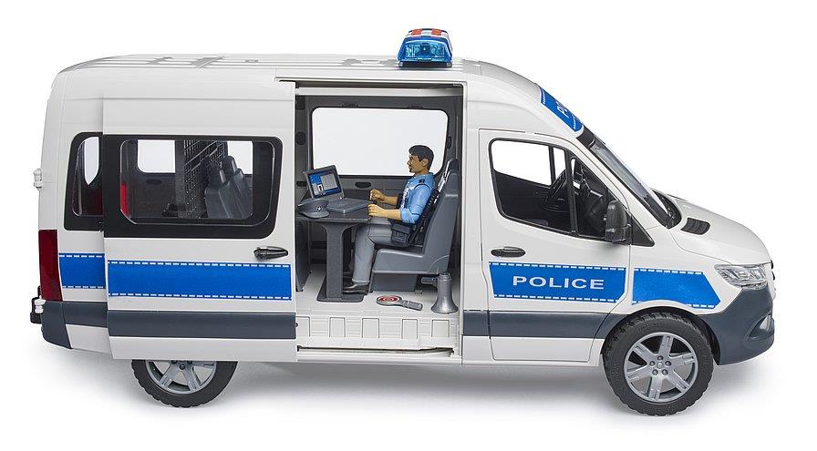 BRUDER MB SPRINTER VEICOLO D'INTERVENTO DELLA POLIZIA 02683