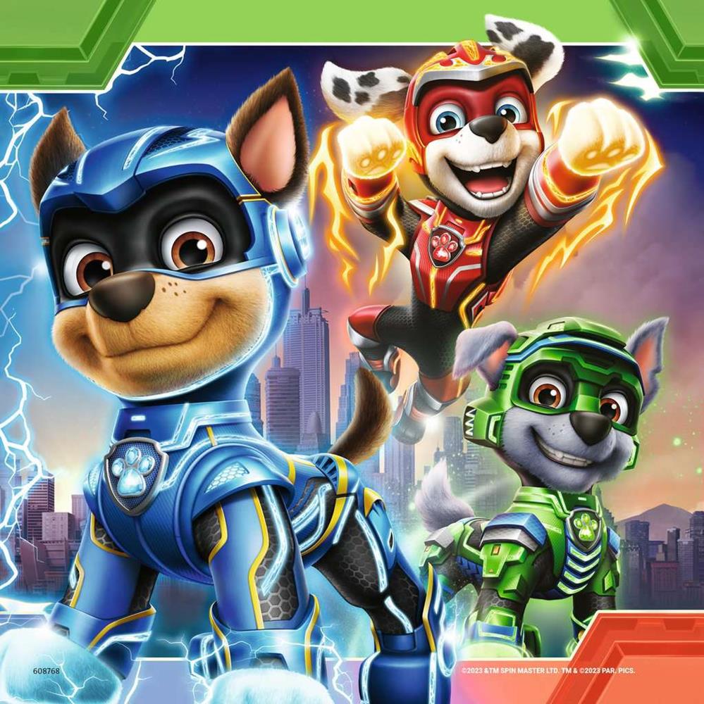 RAVENSBURGER PUZZLE PAW PATROL THE MIGHTY MOVIE - COLLEZIONE 3X49 PZ 05708