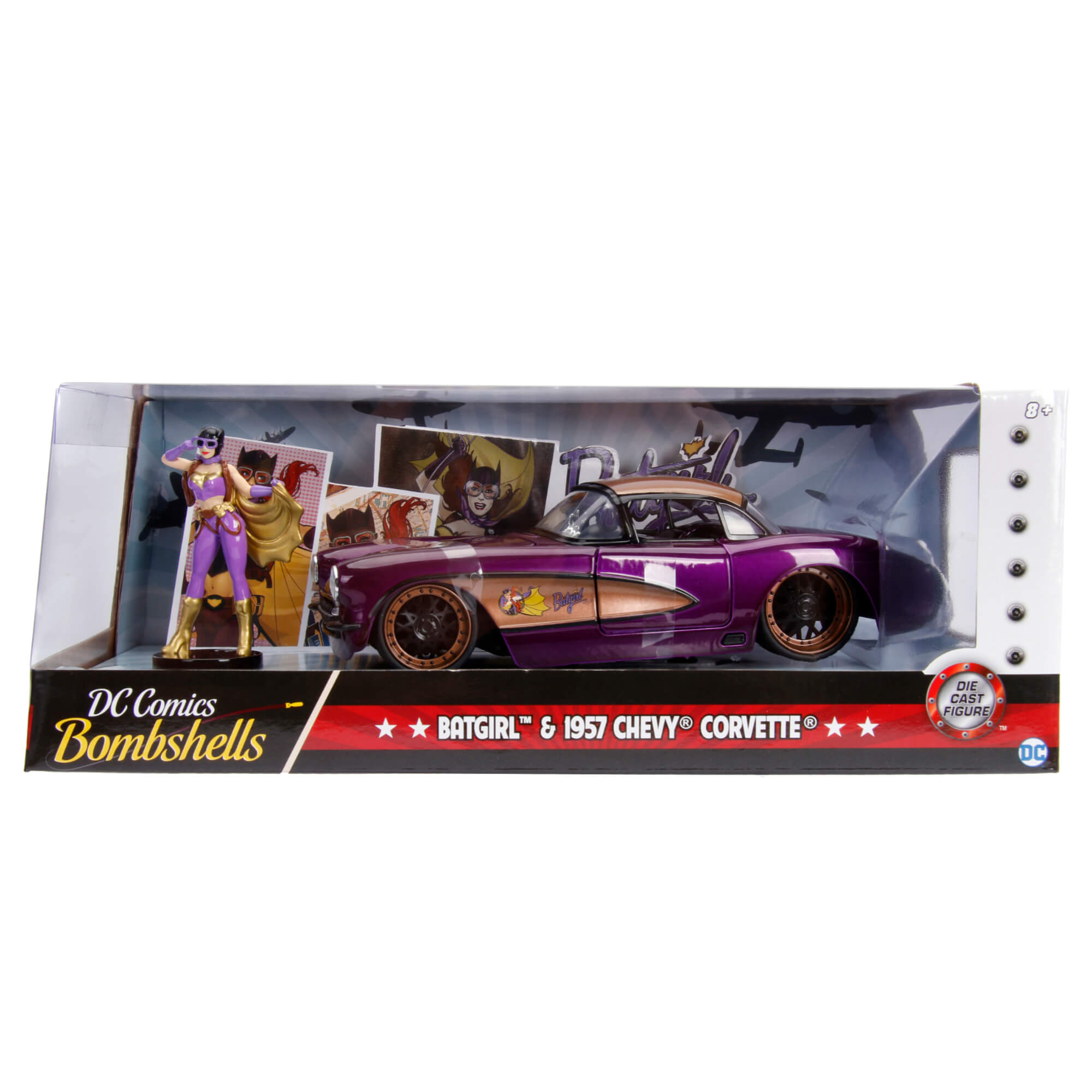 JADA DC COMICS BOMBSHELLS BATGIRL 1957 CHEVY CORVETTE 1:24 255007