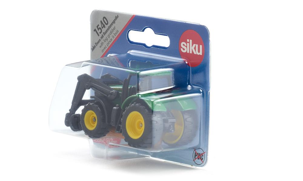 SIKU JOHN DEERE CON PINZA PORTA TRONCHI 1540