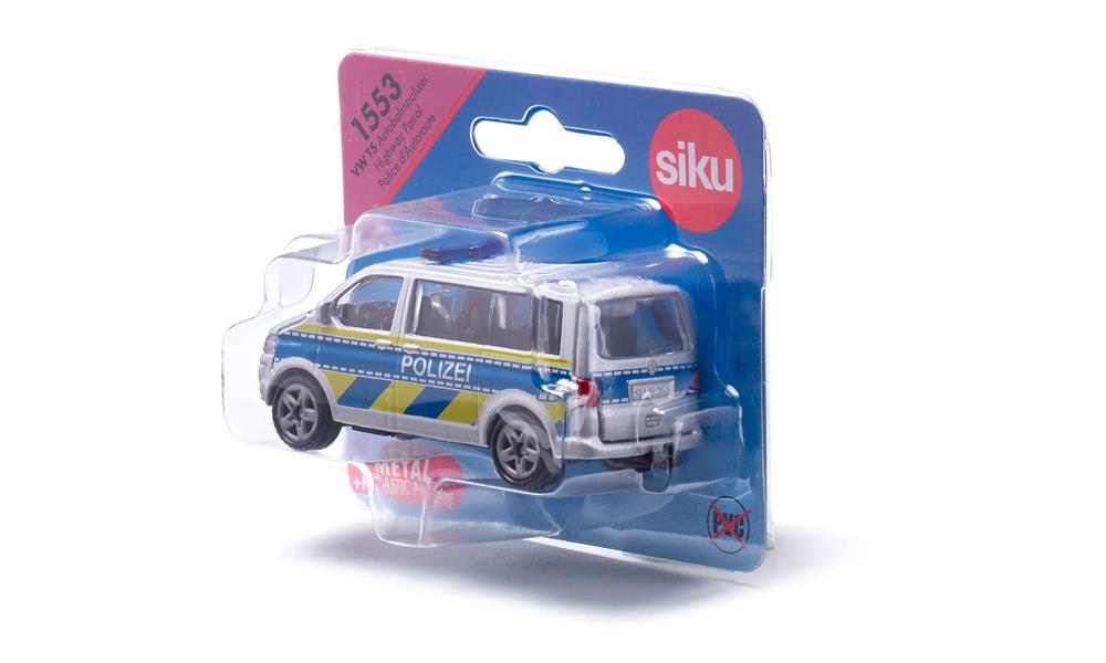 SIKU VW T5 AUTO DELLA POLIZIA 1553
