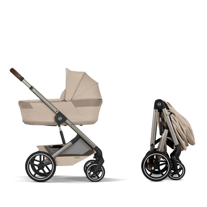 CYBEX DUO BALIOS S LUX TPE CON NAVICELLA RICHIUDIBILE ALMOND BEIGE BEIGE 526001689 CYBEX DUO BALIOS S LUX TPE CON NAVICELLA RICHIUDIBILE ALMOND BEIGE BEIGE 526001689