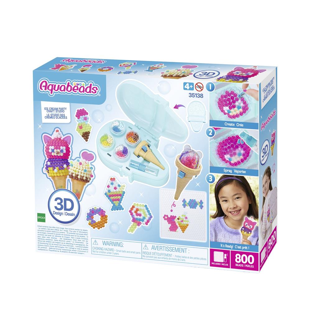 AQUABEADS ICE CREAM PARTY CRAFT STUDIO 35138 AQUABEADS ICE CREAM PARTY CRAFT STUDIO 35138