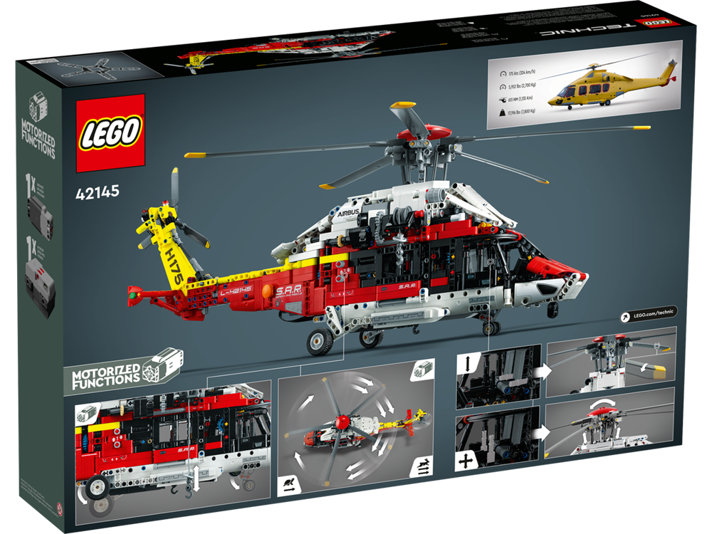 LEGO TECHNIC ELICOTTERO DI SALVATAGGIO AIRBUS H175 42145