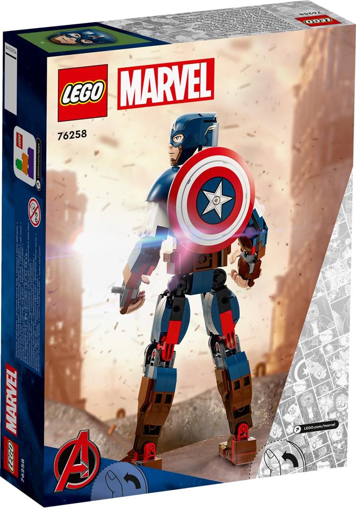 LEGO SUPER HEROES MARVEL PERSONAGGIO DI CAPTAIN AMERICA 76258