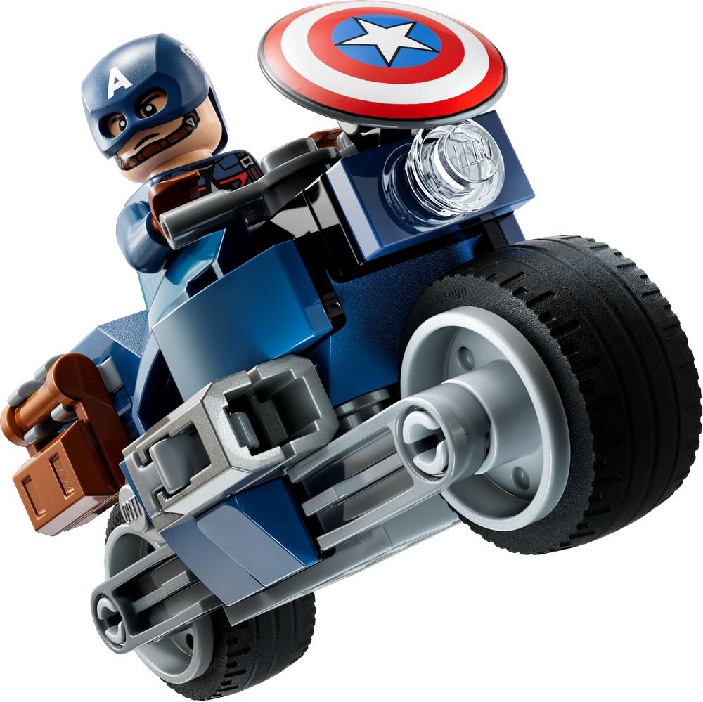 LEGO SUPER HEROES MARVEL MOTOCICLETTE DI BLACK WIDOW E CAPTAIN AMERICA 76260