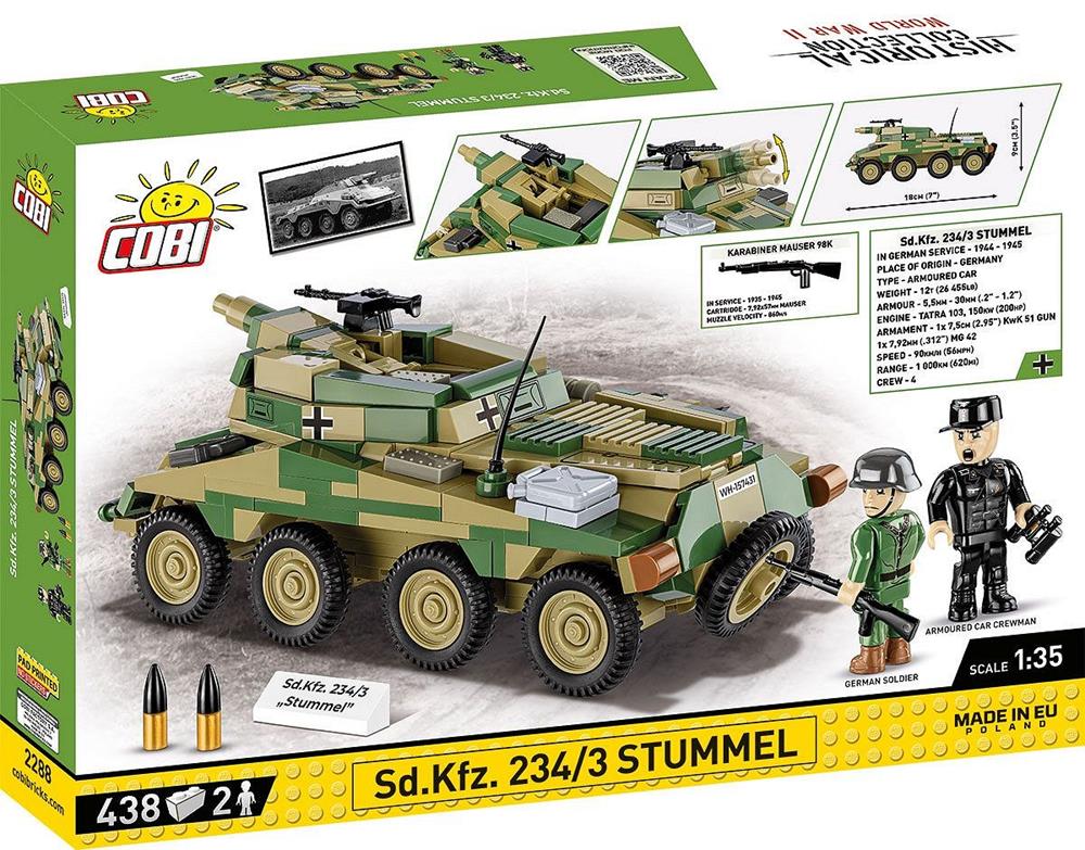 COBI HISTORICAL COLLECTION WWII SD.KFZ. 234/3 STUMMEL 2288