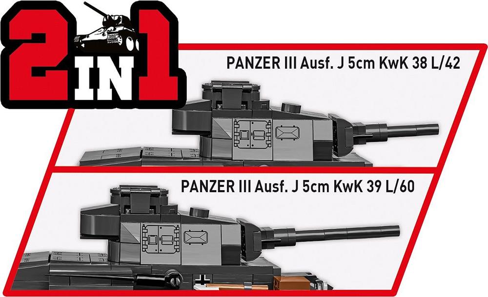 COBI HISTORICAL COLLECTION WWII PANZER III AUSF.J 2289