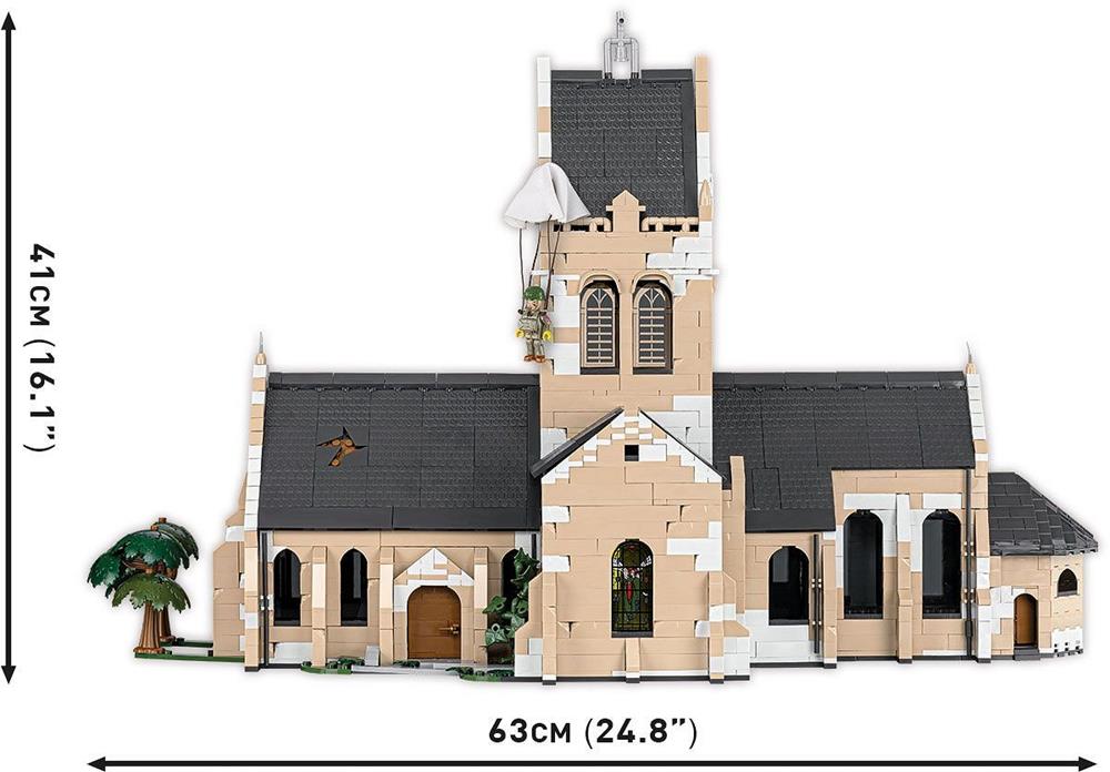 COBI HISTORICAL COLLECTION WWII SAINTE-MÈRE-ÉGLISE CHURCH 2299