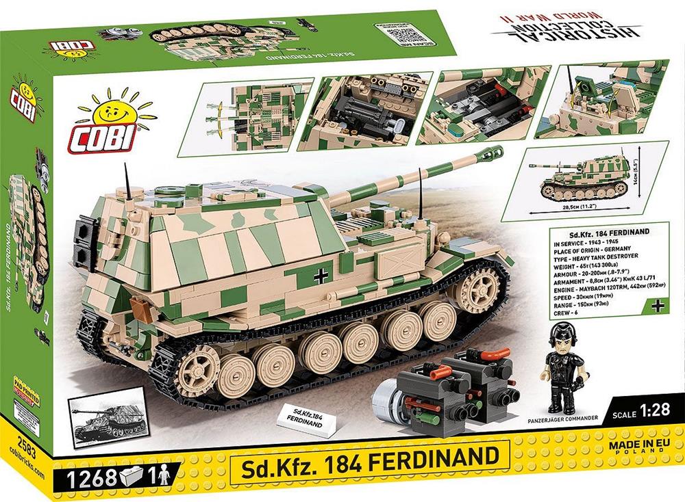 COBI HISTORICAL COLLECTION WWII SD.KFZ. 184 FERDINAND 2583