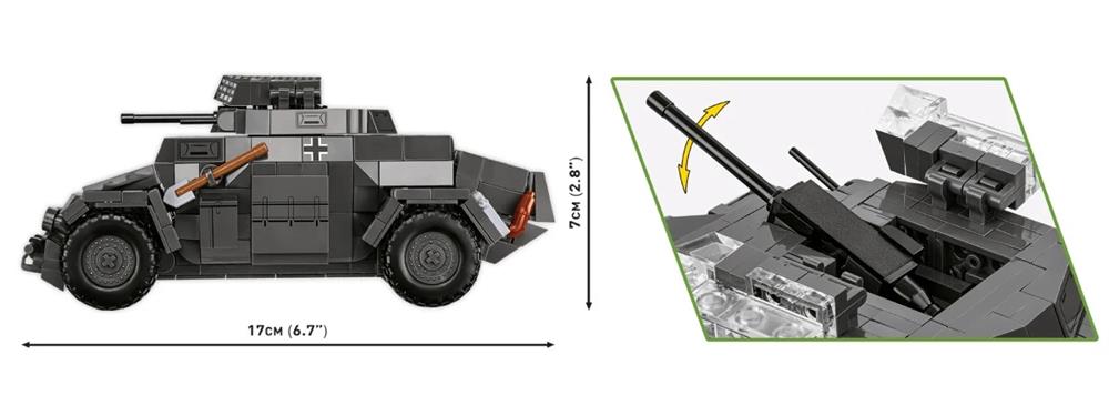 COBI HISTORICAL COLLECTION WWII SD.KFZ. 222 2657