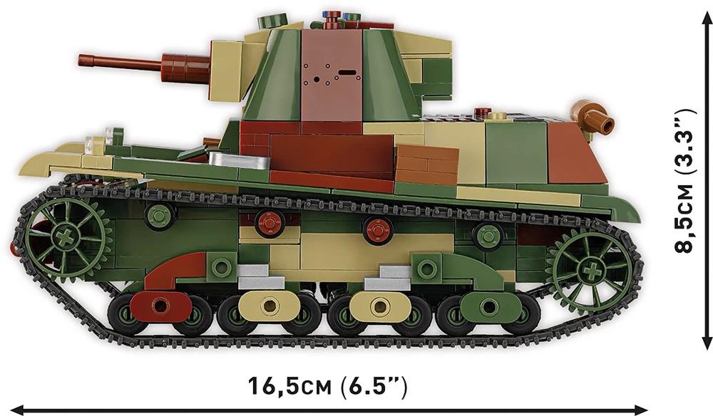 COBI HISTORICAL COLLECTION WWII LIGHT TANK 7TP 2661