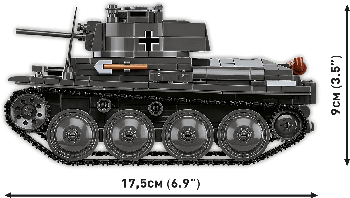 COBI HISTORICAL COLLECTION WWII PANZER 38(T) / (CKD) LT VZ.38 2666