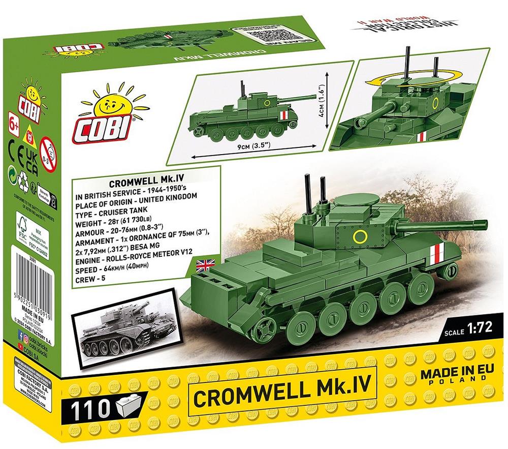 COBI HISTORICAL COLLECTION WWI CROMWELL MK.IV 3091