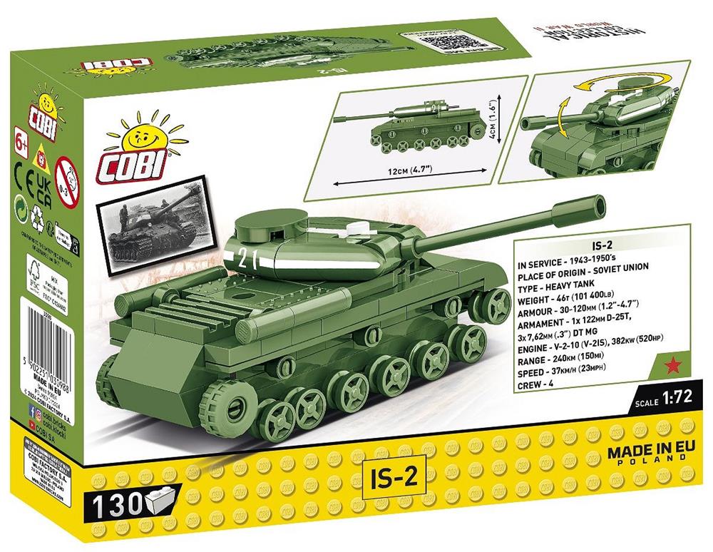 COBI HISTORICAL COLLECTION WWII IS-2 3098