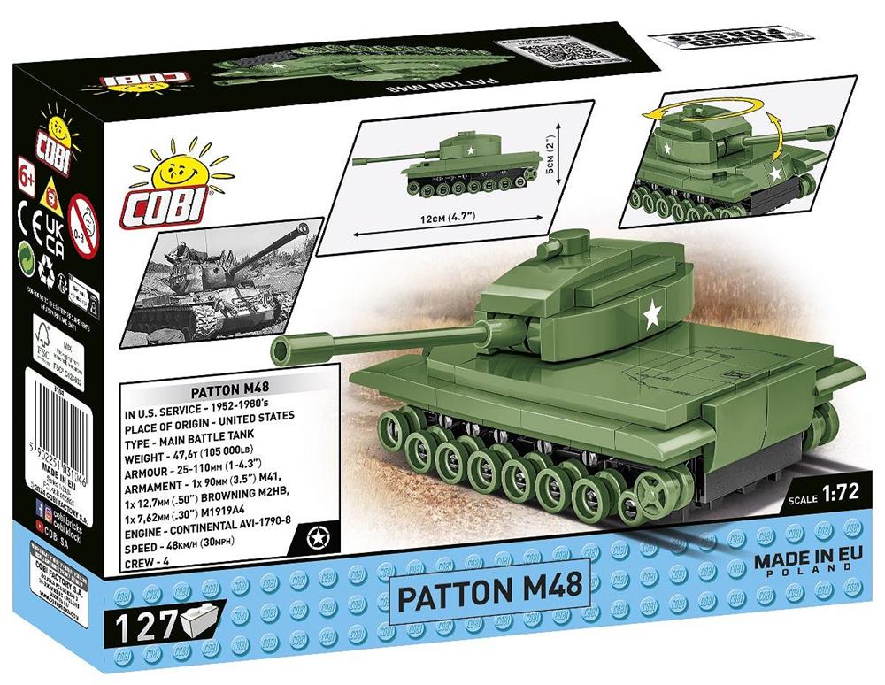 COBI HISTORICAL COLLECTION WWII PATTON M48 3104