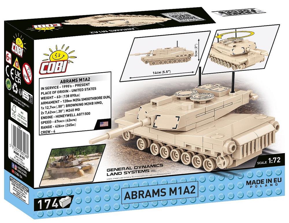 COBI HISTORICAL COLLECTION WWII ABRAMS M1A2 3106