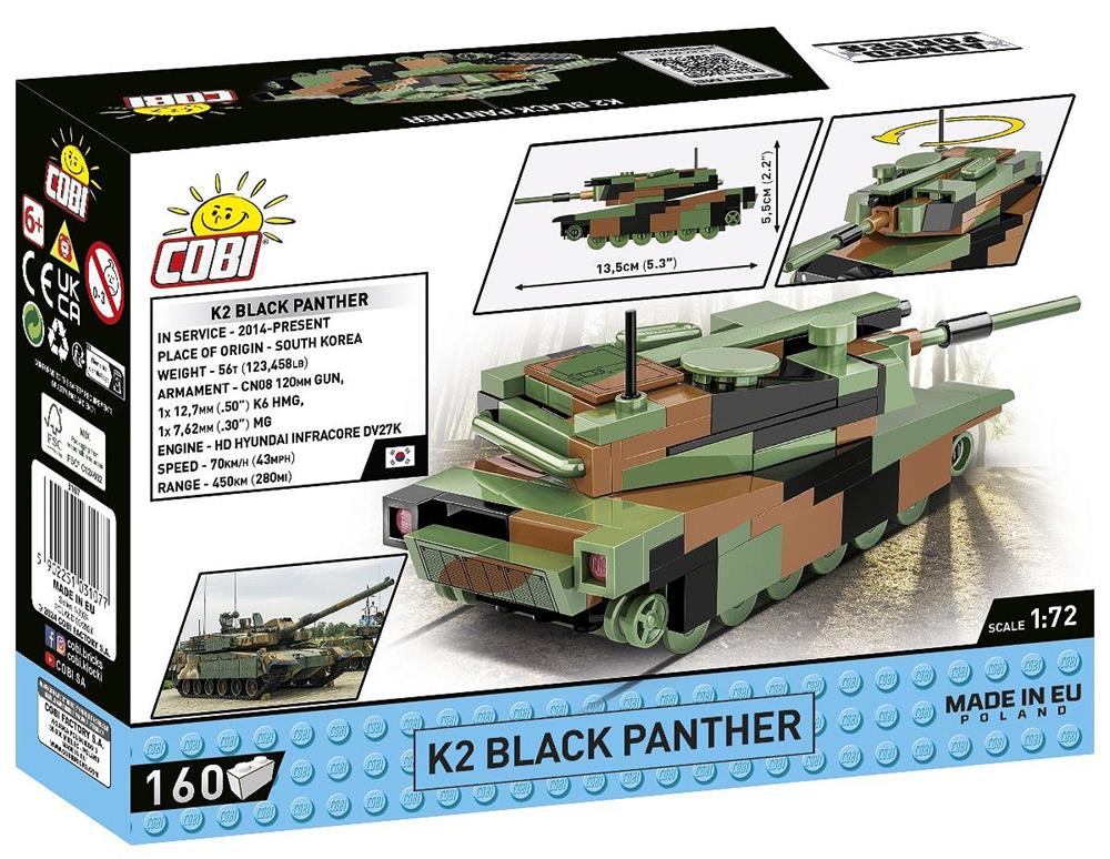 COBI HISTORICAL COLLECTION WWII K2 BLACK PANTHER 3107