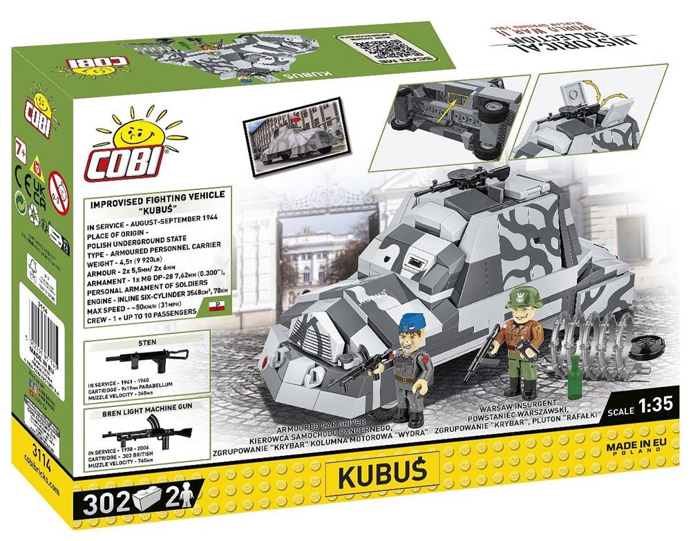 COBI HISTORICAL COLLECTION WWII KUBUS 3114