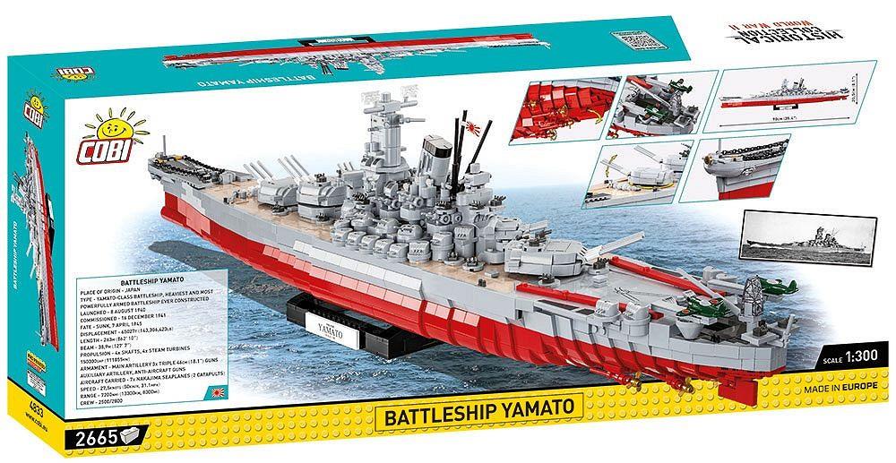 COBI HISTORICAL COLLECTION WWII BATTLESHIP YAMATO 4833