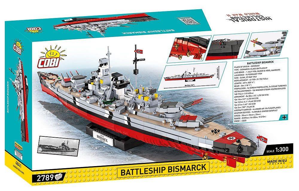 COBI HISTORICAL COLLECTION WWII BATTLESHIP BISMARCK 4841