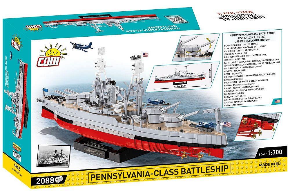 COBI HISTORICAL COLLECTION PENNSYLVANIA - CLASS BATTLESHIP (2IN1) - EXECUTIVE EDITION 4842