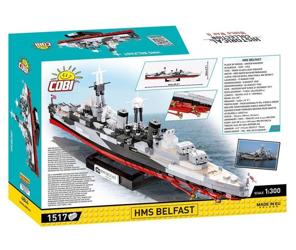 COBI HISTORICAL COLLECTION WWII HMS BELFAST 4844