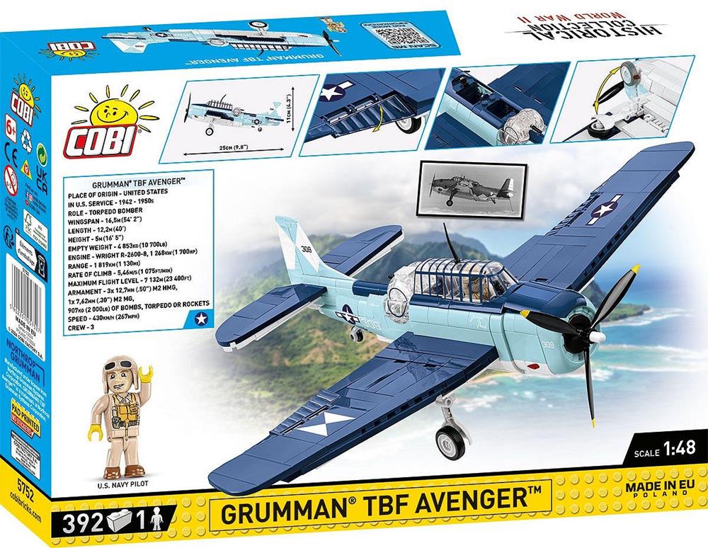 COBI HISTORICAL COLLECTION WWII GRUMMAN TBF AVENGER 5752