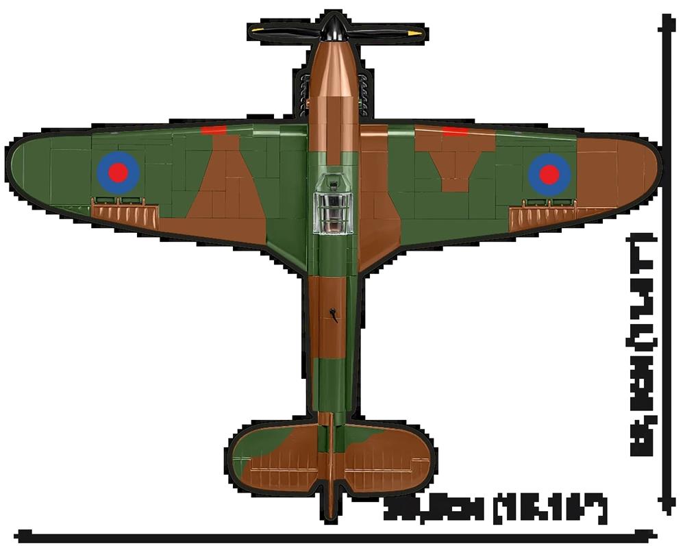 COBI HISTORICAL COLLECTION WWII HAWKER HURRICANE NO 302 SQN RAF 5762