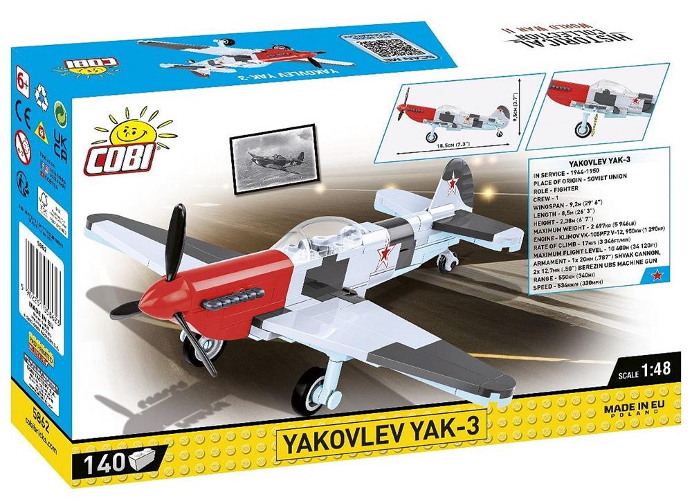 COBI HISTORICAL COLLECTION WWII YAKOVLEV YAK-3 5862