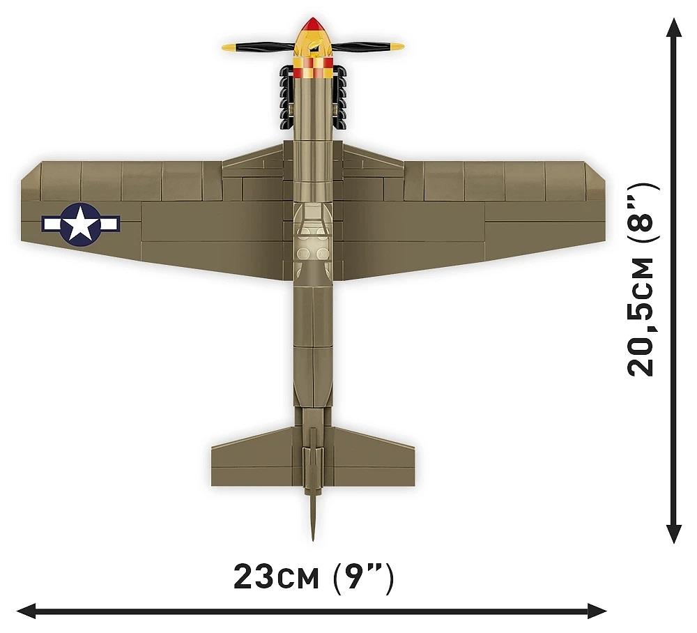 COBI HISTORICAL COLLECTION WWII MUSTANG P-51B 5869 COBI HISTORICAL COLLECTION WWII MUSTANG P-51B 5869