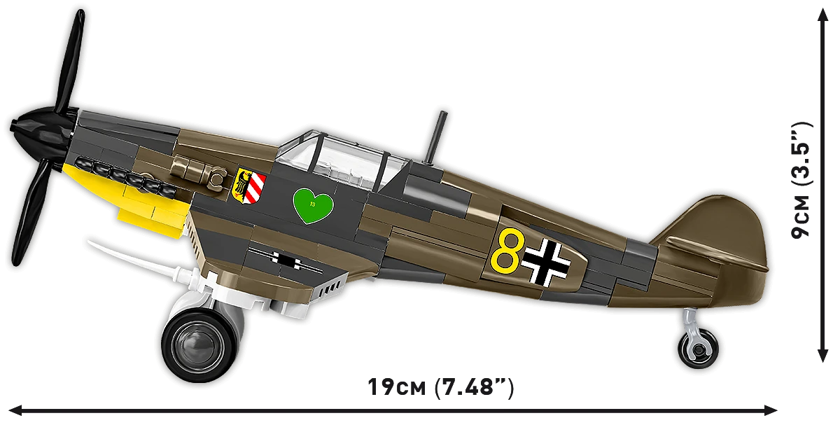 COBI HISTORICAL COLLECTION WWII MESSERSCHMITT BF-109F 5873 COBI HISTORICAL COLLECTION WWII MESSERSCHMITT BF-109F 5873