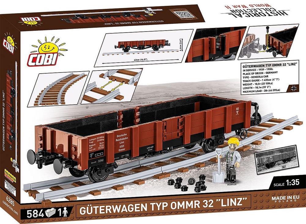 COBI TRAINS GÜTERWAGEN TYPE OMMR 32 LINZ 6285