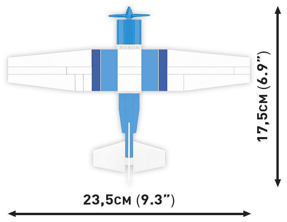 COBI HISTORICAL COLLECTION WWII CESSNA 172 SKYHAWK-WHITE-BLUE 26622