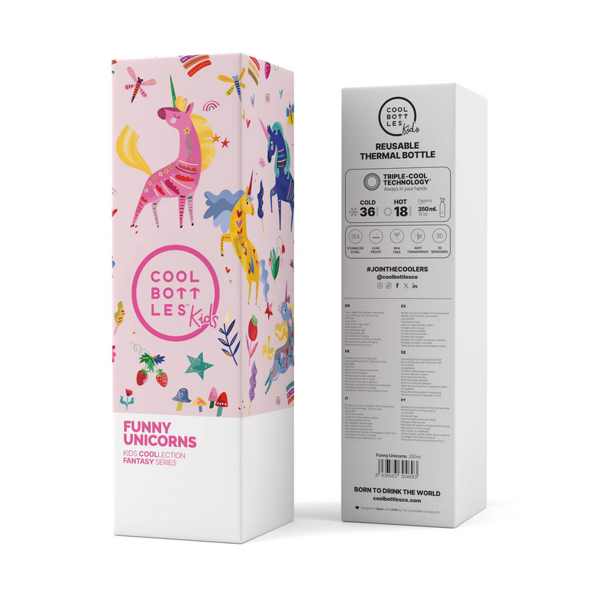 BOTTIGLIA TERMICA FUNNY UNICORNS 350ML 01519