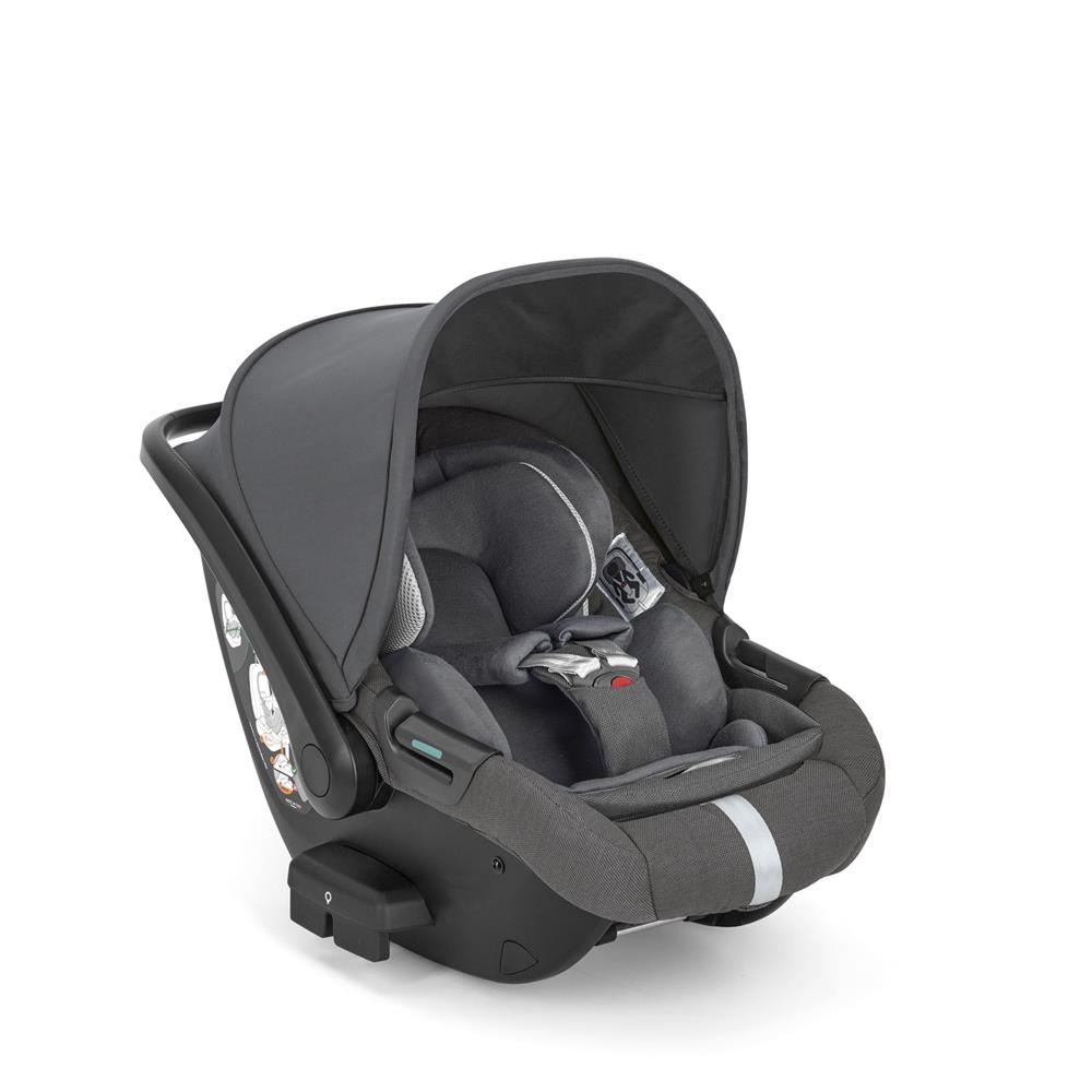 INGLESINA TRIO SYSTEM QUATTRO APTICA VELVET GREY CON TELAIO PALLADIO BLACK E SEGG. DARWIN INFANT RECLINE KA62R0VLG