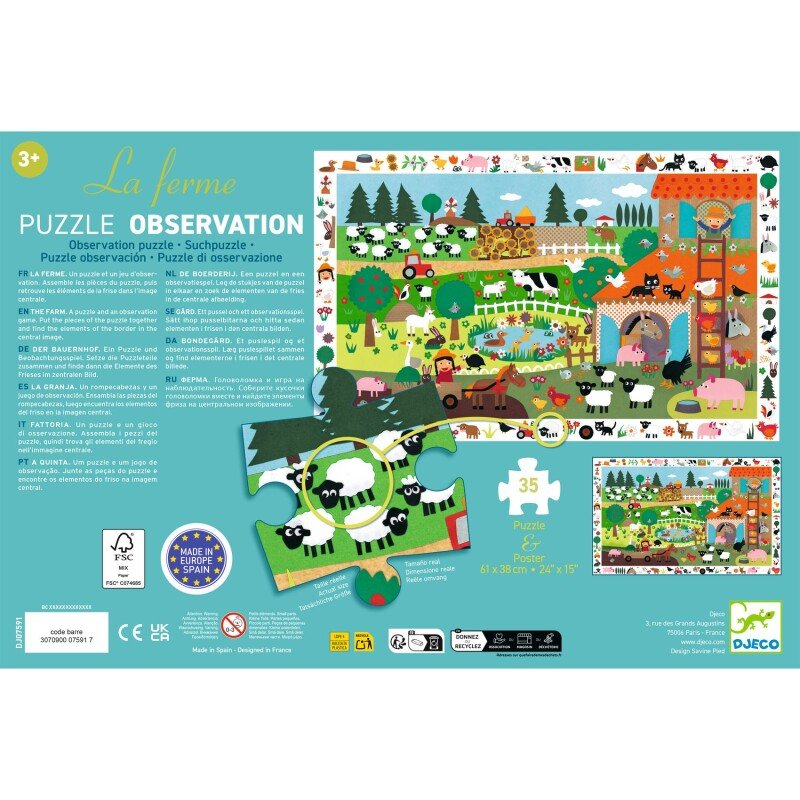 DJECO THE FARM - 35 PCS DJ07591