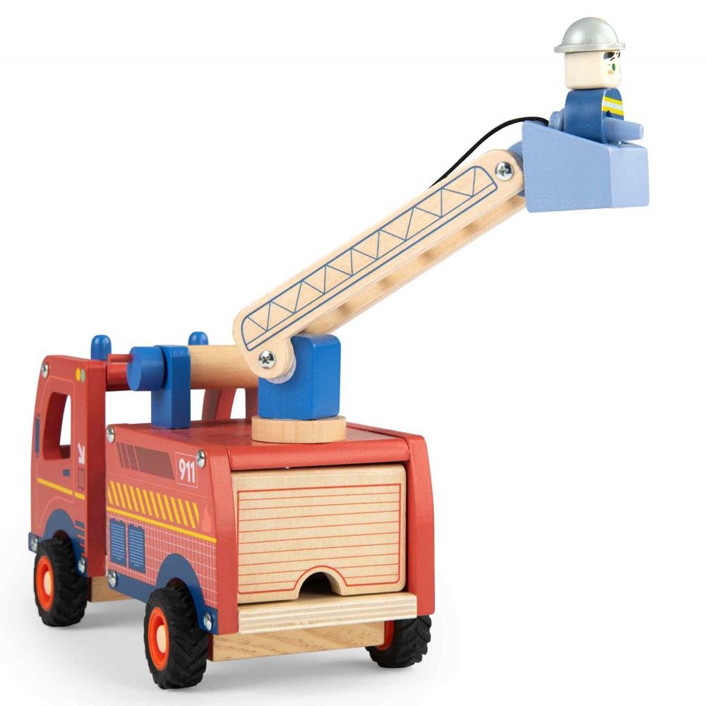 MOULIN ROTY CAMION DEI POMPIERI IN LEGNO 725734